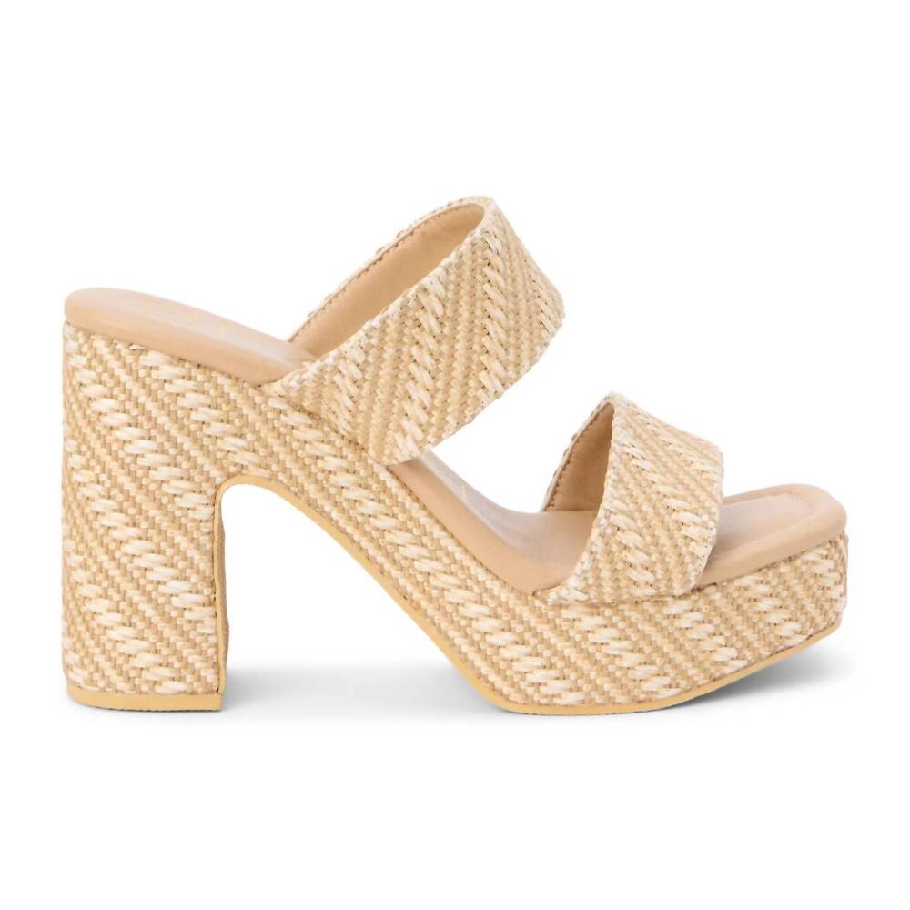 NEW MATISSE women's gem platfrom heels in tan